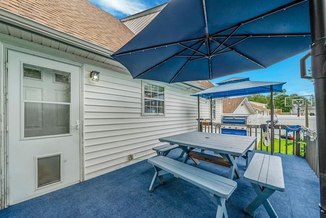 108A Union Ave, Lake Ronkonkoma, NY 11779 - view of patio featuring outdoor dining area and grilling area