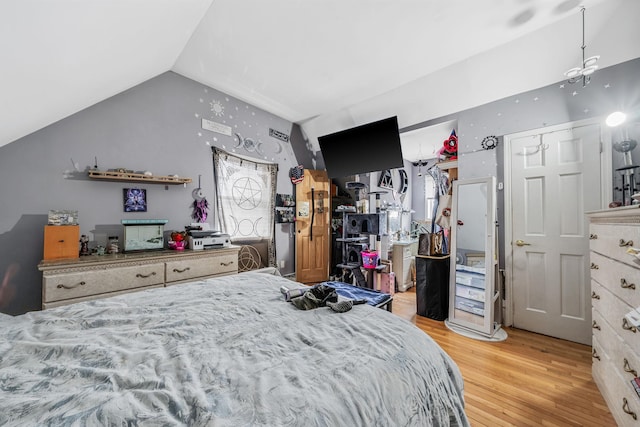 108A Union Ave, Lake Ronkonkoma, NY 11779 - bedroom featuring light wood-type flooring and lofted ceiling