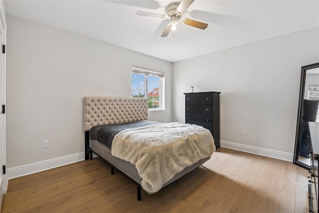 230 W Beech St, Long Beach, NY 11561 - bedroom featuring wood finished floors and ceiling fan