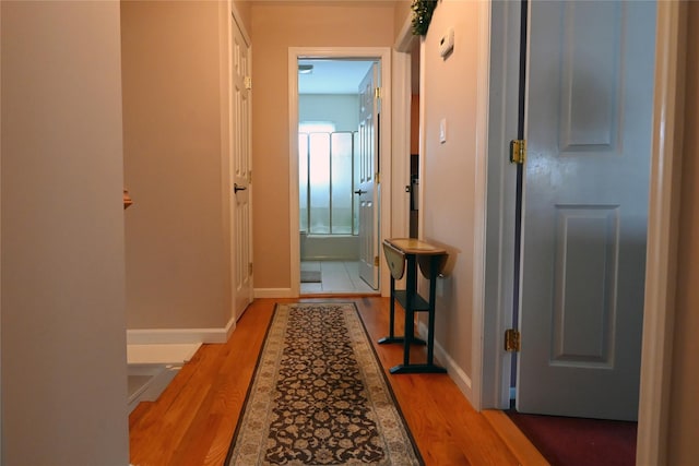 22 Victoria Rd, North Babylon, NY 11703 - hallway with light wood finished floors
