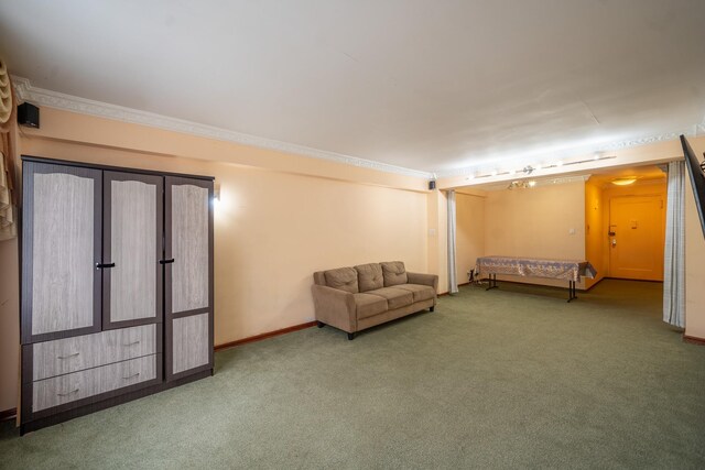 62-59 108th St Unit 4N, Forest Hills, NY 11375 - unfurnished bedroom with carpet and ornamental molding