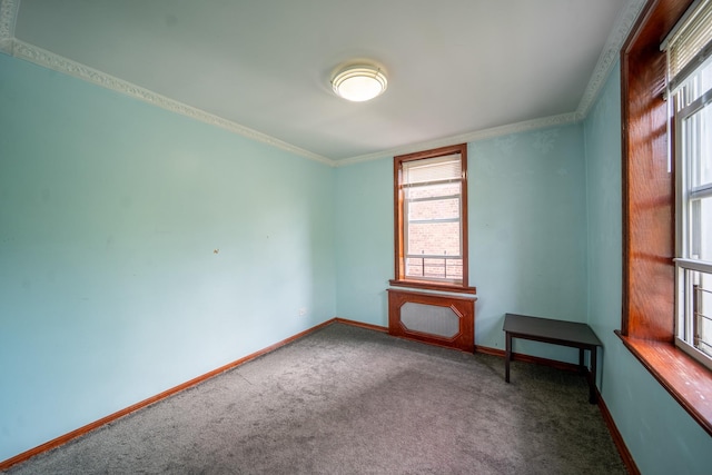 62-59 108th St Unit 4N, Forest Hills, NY 11375 - empty room with carpet floors and crown molding