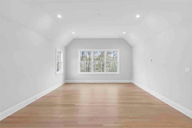 34 Old Main Rd, Quogue, NY 11959 - bonus room with recessed lighting, light wood finished floors, and vaulted ceiling