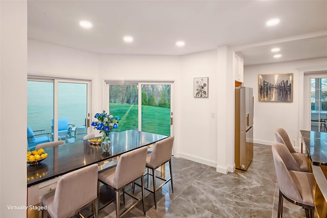 530 S Centre Island Rd, Centre Island, NY 11771 - dining space with recessed lighting