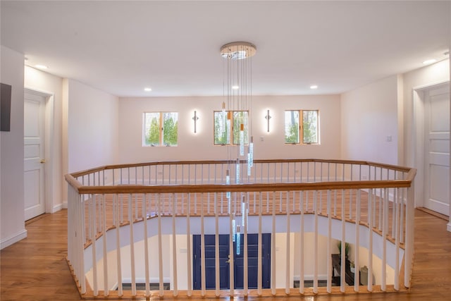 530 S Centre Island Rd, Centre Island, NY 11771 - stairway featuring wood finished floors and recessed lighting
