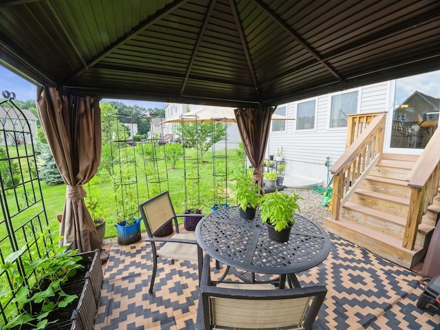 57 Lewis Rd, Hopewell Junction, NY 12533 - view of patio featuring a gazebo
