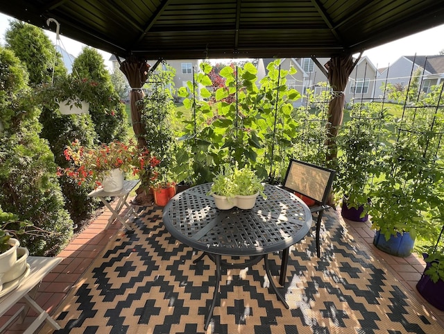 57 Lewis Rd, Hopewell Junction, NY 12533 - view of patio featuring a gazebo and outdoor dining area