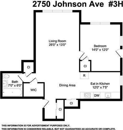 2750 Johnson Ave Unit 3H, Bronx, NY 10463 - view of property floor plan