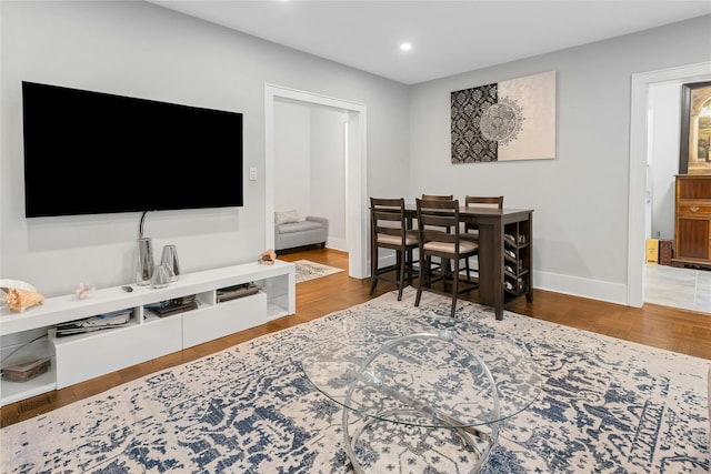 37 Central Ave Unit 2G, Hartsdale, NY 10530 - living area featuring recessed lighting and baseboards