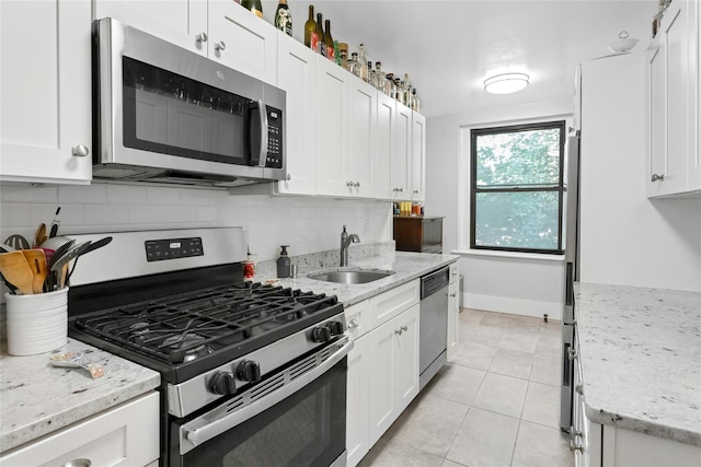 37 Central Ave Unit 2G, Hartsdale, NY 10530 - kitchen featuring appliances with stainless steel finishes, white cabinets, and backsplash