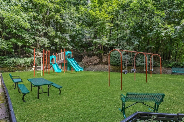 37 Central Ave Unit 2G, Hartsdale, NY 10530 - view of play area featuring a lawn