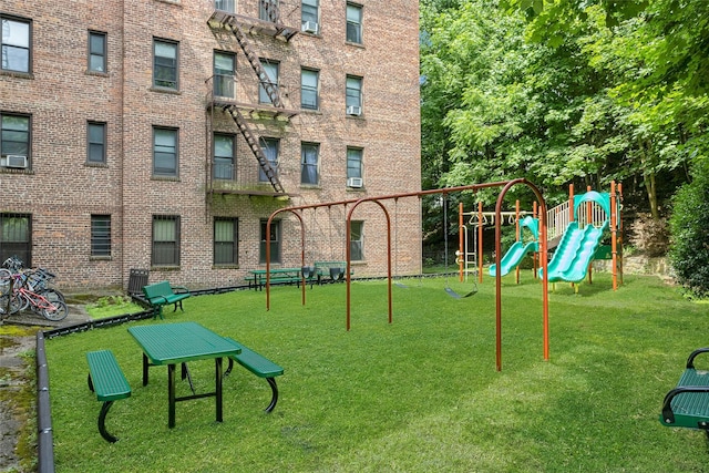 37 Central Ave Unit 2G, Hartsdale, NY 10530 - community playground with a lawn