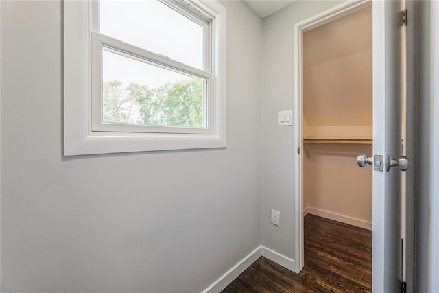 34 Klein Ave, West Nyack, NY 10994 - hall featuring dark wood finished floors and baseboards