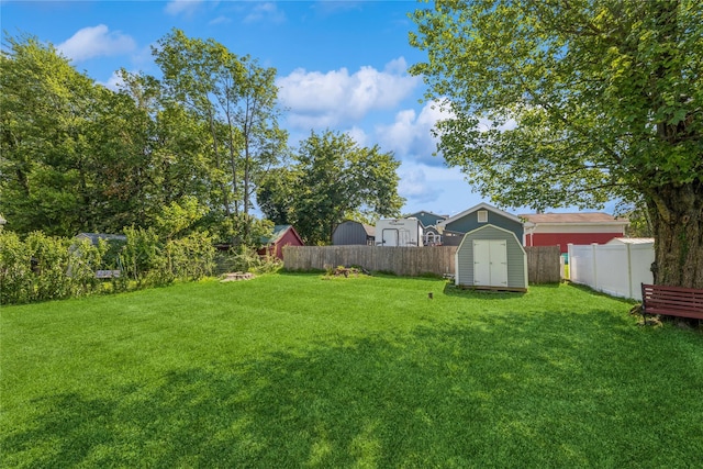 34 Klein Ave, West Nyack, NY 10994 - fenced backyard with a storage shed