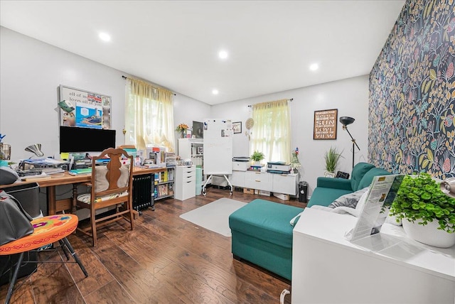 48 Eastview Rd, Highland Mills, NY 10930 - office with healthy amount of natural light, wood finished floors, and recessed lighting
