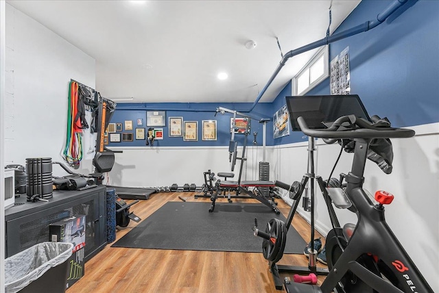 48 Eastview Rd, Highland Mills, NY 10930 - exercise room featuring wood finished floors