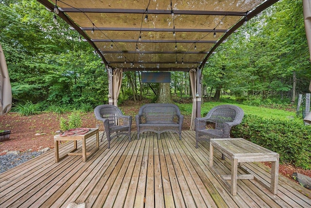 48 Eastview Rd, Highland Mills, NY 10930 - wooden deck with a pergola