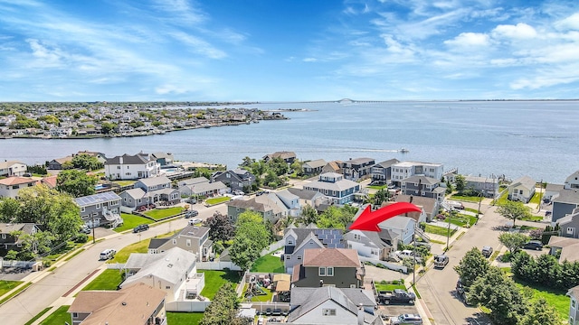 43 E Jackson Ave, Babylon, NY 11702 - aerial perspective of suburban area with a nearby body of water