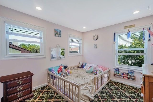43 E Jackson Ave, Babylon, NY 11702 - carpeted bedroom featuring recessed lighting
