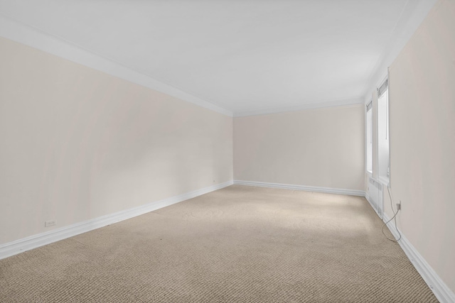 111-15 75th Ave Unit 4K, Forest Hills, NY 11375 - spare room featuring light carpet and crown molding