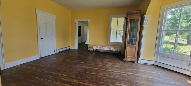 5-7 Myrtle Ave, Pine Plains, NY 12567 - unfurnished room with a baseboard radiator and dark wood-type flooring