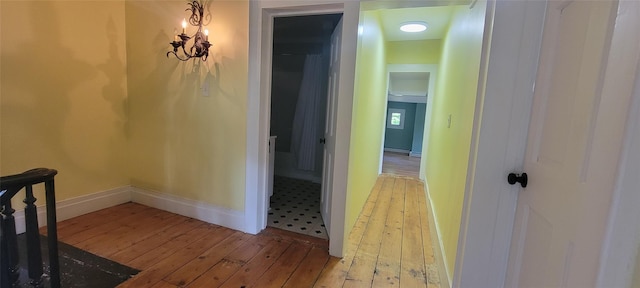 5-7 Myrtle Ave, Pine Plains, NY 12567 - corridor featuring hardwood / wood-style flooring and baseboards