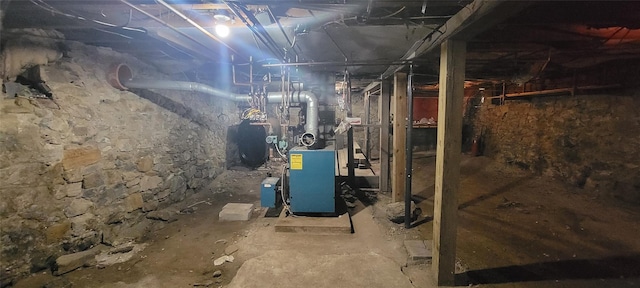 5-7 Myrtle Ave, Pine Plains, NY 12567 - unfinished below grade area featuring a heating unit