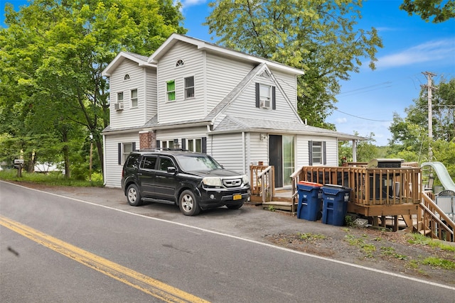 200 Ulster Ave, Ulster Park, NY 12487 - view of front facade with a deck