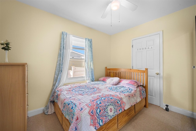 31 Pilgrim St, New Hyde Park, NY 11040 - bedroom featuring carpet floors and a ceiling fan