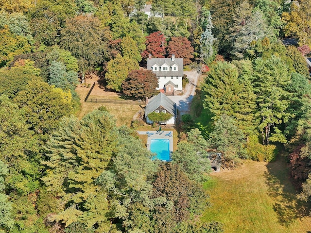 537 Moriches Rd, Head Of The Harbor, NY 11780 - view of subject property with a pool area and a heavily wooded area