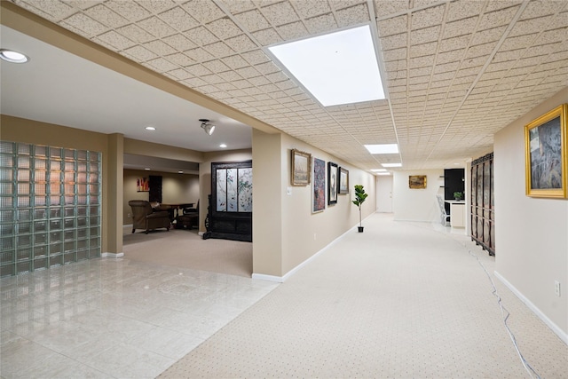 10 Laurel Woods Dr, Upper Brookville, NY 11771 - hallway with baseboards and recessed lighting