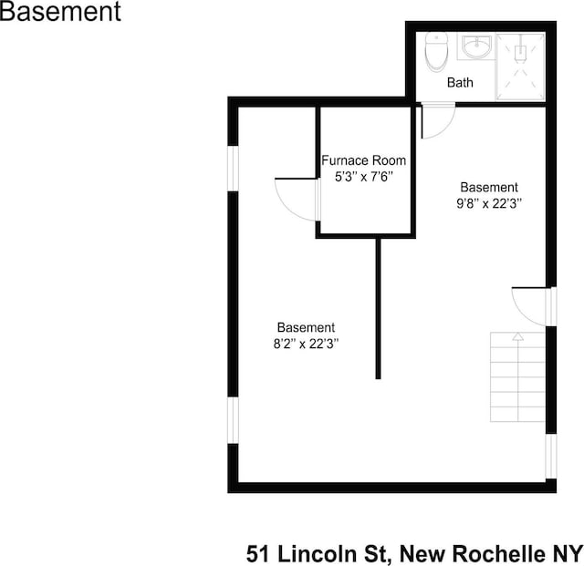 51 Lincoln St, New Rochelle, NY 10801 - view of property floor plan