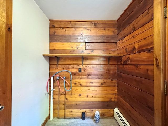 5 Will Palmer Rd, Catskill, NY 12414 - laundry room with wood walls