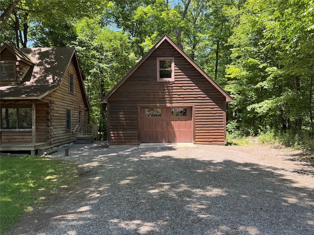5 Will Palmer Rd, Catskill, NY 12414 - detached garage with driveway