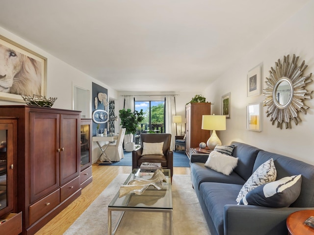 666 Pelham Rd Unit 3N, New Rochelle, NY 10805 - living area featuring light wood finished floors
