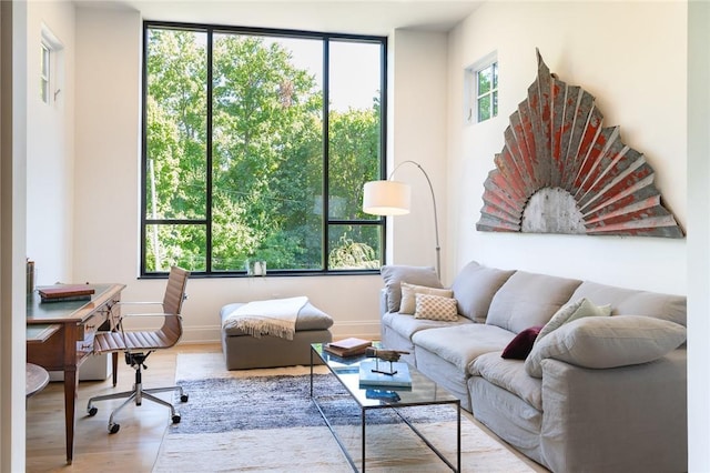 11 Lawrence Ln, Palisades, NY 10964 - living area featuring wood finished floors and a desk