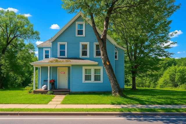 214 Chestnut St, Liberty, NY 12754 - view of front of property with a front yard