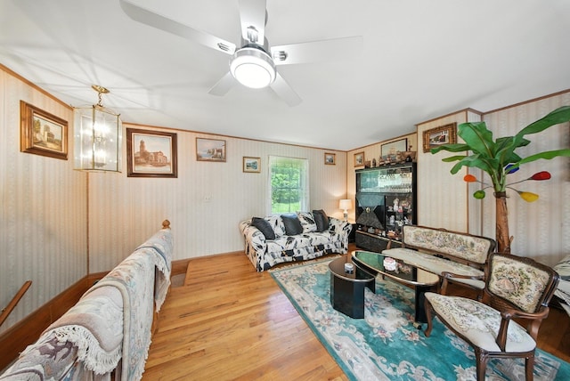 TR34 10 Hoffman Rd, Fremont Center, NY 12736 - living area with wood finished floors and ceiling fan
