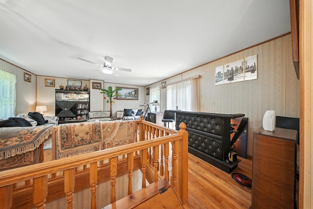 TR34 10 Hoffman Rd, Fremont Center, NY 12736 - living area featuring light wood-style flooring and a ceiling fan
