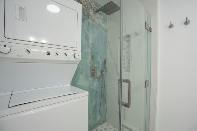 3103 Chelsea Cv S, Hopewell Junction, NY 12533 - washroom featuring stacked washer / dryer