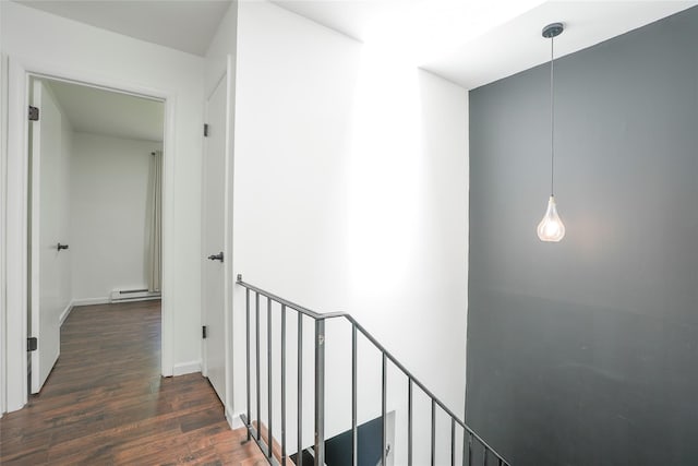 3103 Chelsea Cv S, Hopewell Junction, NY 12533 - hall with an upstairs landing, wood finished floors, and baseboard heating