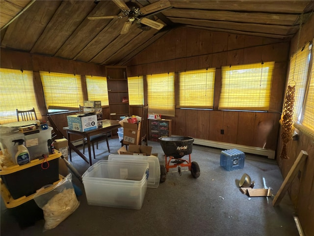6 James Pl, Wappingers Falls, NY 12590 - sunroom featuring lofted ceiling and a baseboard heating unit