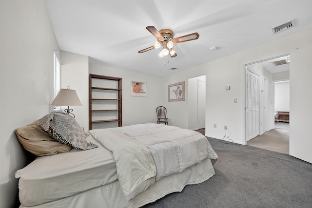 3 Adrian Ct Unit B, Cortlandt Manor, NY 10567 - carpeted bedroom with ceiling fan and baseboards