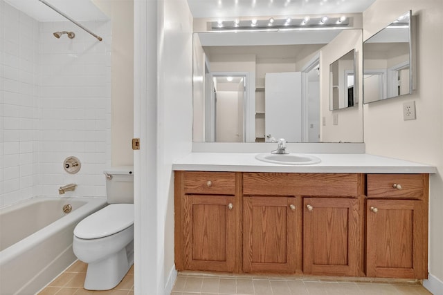 3 Adrian Ct Unit B, Cortlandt Manor, NY 10567 - bathroom with vanity, washtub / shower combination, and tile patterned flooring
