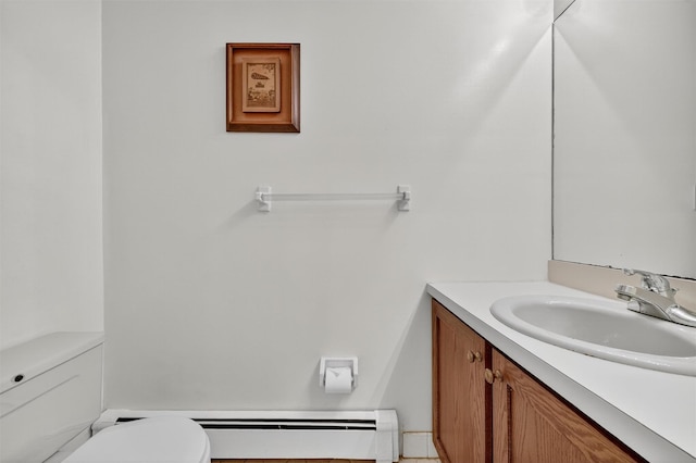 3 Adrian Ct Unit B, Cortlandt Manor, NY 10567 - bathroom with vanity and baseboard heating