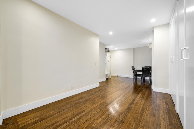 110-34 73rd Rd Unit 5A, Forest Hills, NY 11375 - unfurnished room with dark wood-style flooring and recessed lighting
