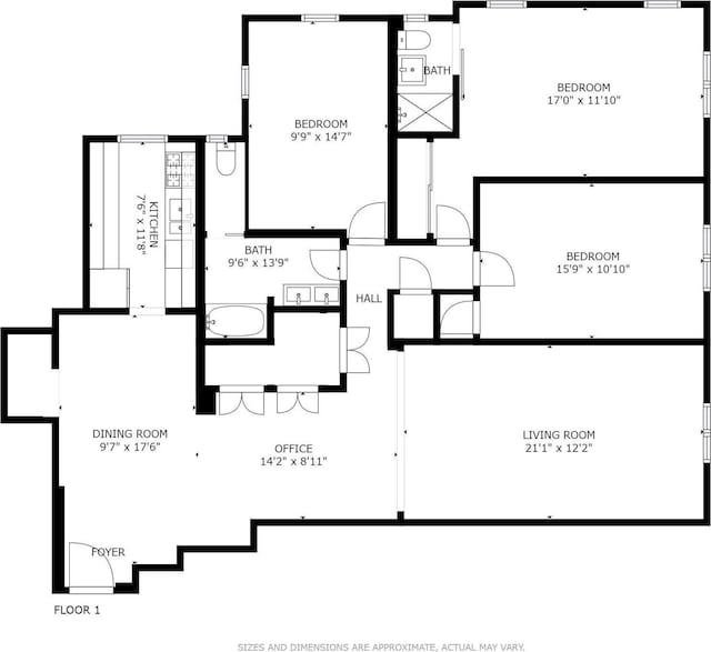 110-34 73rd Rd Unit 5A, Forest Hills, NY 11375 - view of floor plan / room layout