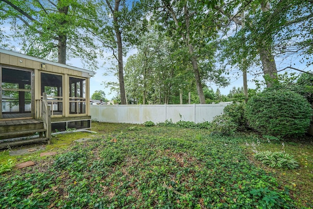 52 Mc Cue Ln, Babylon, NY 11702 - view of yard featuring a sunroom