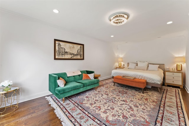 130 Carthage Rd, Scarsdale, NY 10583 - bedroom featuring crown molding, wood finished floors, and recessed lighting
