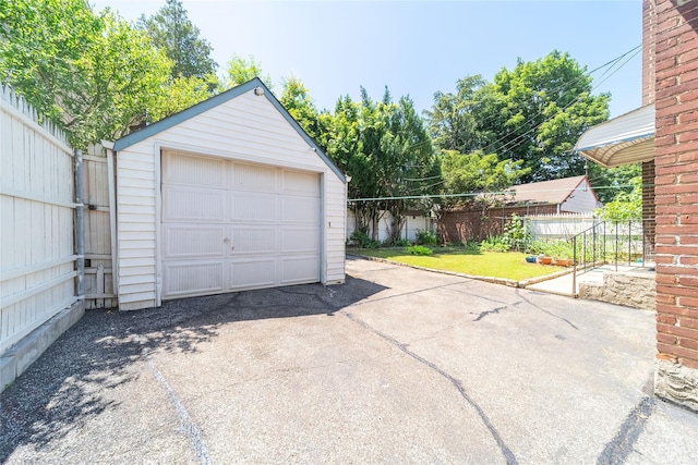 58-44 219th St, Bayside, NY 11364 - detached garage featuring driveway